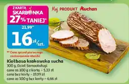 Auchan Kiełbasa krakowska sucha Auchan oferta