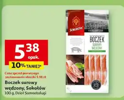 Auchan Boczek surowy wędzony Sokołów oferta
