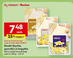 Auchan Kluski śląskie, gnocchi lub kopytka Auchan oferta
