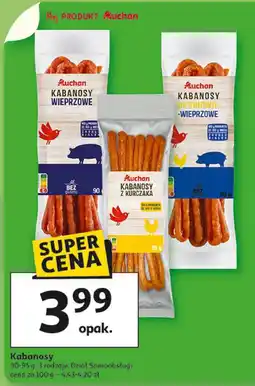 Auchan Kabanosy wieprzowe Auchan oferta