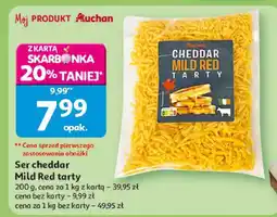 Auchan Ser cheddar Mild Red tarty Auchan oferta