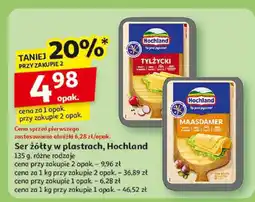Auchan Ser żółty Hochland w plastrach oferta