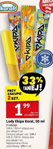 Twój Market Lody Ekipa Koral oferta