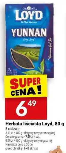 Twój Market Herbata liściasta Loyd Yunnan, 80 g oferta