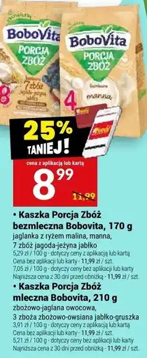 Twój Market Kaszka Porcja Zbóż mleczna BoboVita, 210 g oferta