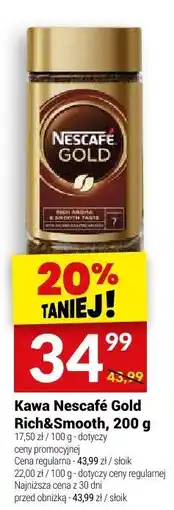 Twój Market Kawa Nescafe Gold Rich&Smooth, 200 g oferta