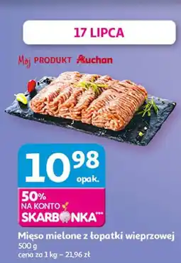 Auchan Mięso mielone z łopatki wieprzowej Auchan oferta