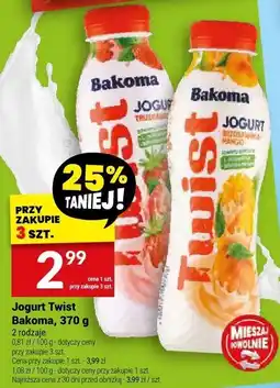 Twój Market Jogurt Twist Bakoma, 370 g oferta