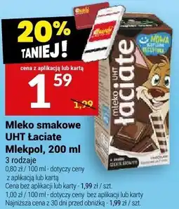 Twój Market Mleko smakowe UHT Laciate Mlekpol, 200 ml oferta