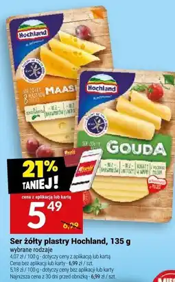 Twój Market Ser żółty plastry Hochland, 135 g oferta