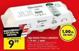 Twój Market Jajka świeże Ferma Lipińskich L 10 szt oferta