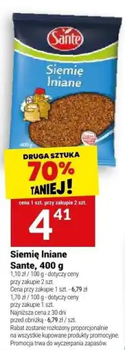 Twój Market Siemię lniane Sante, 400 g oferta
