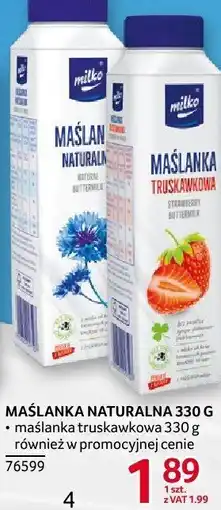Selgros Maślanka naturalna truskawkowa Milko oferta