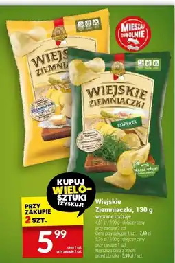 Twój Market Chipsy Wiejskie Ziemniaczki, 130 g oferta