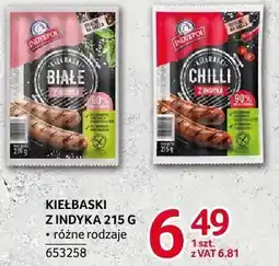 Selgros Kiełbaski z indyka białe, chilli Indykpol oferta