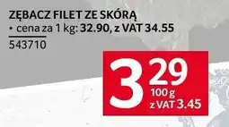 Selgros Żebacz filet ze skórą Selgros oferta