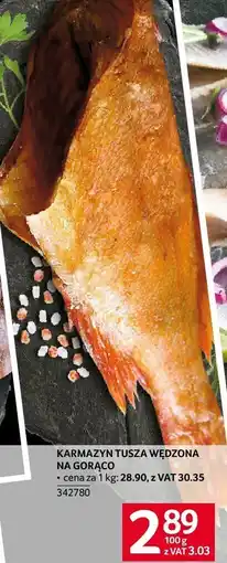 Selgros Karmazyn tusza wędzona na gorąco Selgros oferta