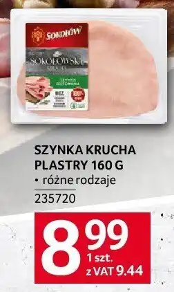 Selgros Szynka krucha plastry Selgros oferta