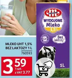 Selgros Mleko UHT bez laktozy 1,5% Mlekovita oferta