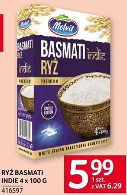 Selgros Ryż basmati Melvit 4x100 g oferta