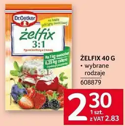 Selgros Galaretka Dr.Oetker Żelfix 3:1 40 g oferta