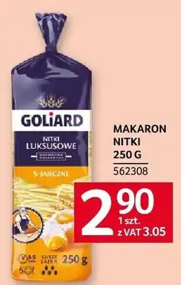 Selgros Makaron nitki Goliard 250 g oferta