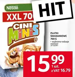 Selgros Płatki śniadaniowe Nestle Cini Minis XXL 700 g oferta