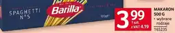 Selgros Makaron Barilla Spaghetti n°5 500 g oferta