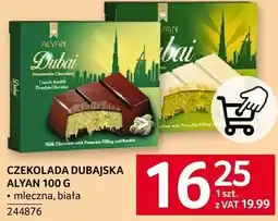 Selgros Czekolada dubajska Alyan 100g oferta