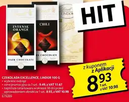 Selgros Czekolada Excellence, Lindor 100g Lindt oferta