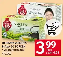Selgros Herbata biała/zielona Teekanne 20 torebek oferta