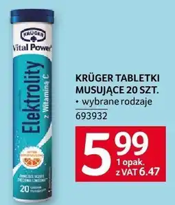 Selgros Tabletki musujące Krüger różne rodzaje oferta