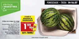Biedronka Arbuz na wagę oferta
