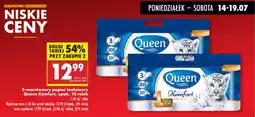 Biedronka 3-warstwowy papier toaletowy Queen Komfort oferta