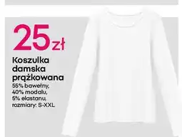 Pepco Koszulka damska prążkowana s-xxl oferta