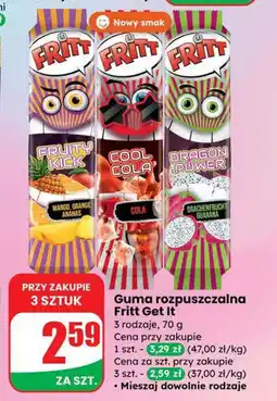 Dino Guma rozpuszczalna Fritt Get It 3 rodzaje oferta