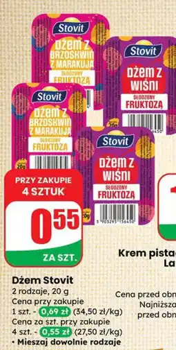Dino Dżem Stovit z brzoskwini z marakują/wiśni oferta