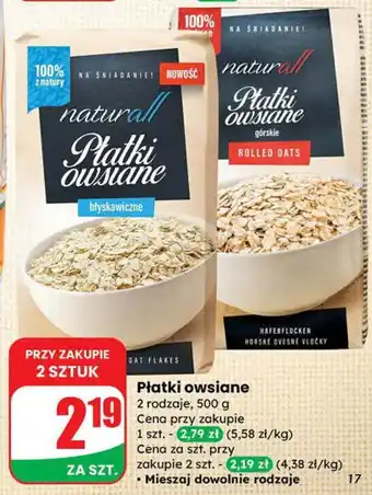 Dino Płatki owsiane Naturall oferta