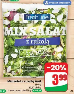 Dino Mix sałat z rukolą Avit FreshLine oferta