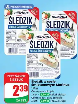 Dino Śledź w sosie śmietanowym Marinus oferta