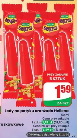 Dino Lody na patyku oranżada Hellena oferta