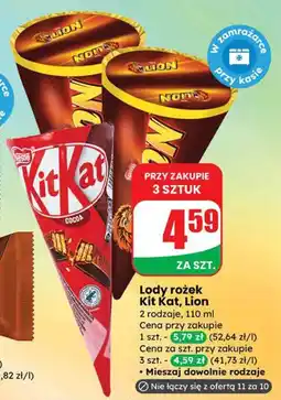 Dino Lody rożek Kit Kat, Lion Nestle oferta