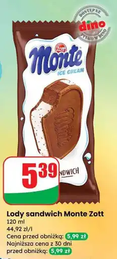 Dino Lody sandwich Monte Zott oferta