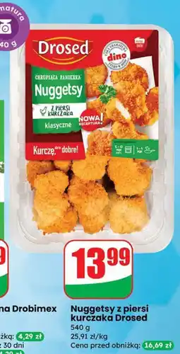 Dino Nuggetsy z piersi kurczaka klasyczne Drosed oferta