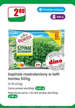 Dino Szpinak rozdrobniony w tafli Hortex oferta
