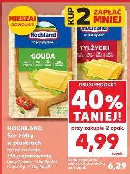 Kaufland Ser żółty w plastrach Hochland oferta