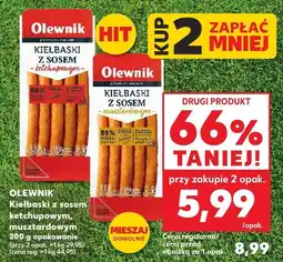 Kaufland Kiełbaski z sosem Olewnik oferta