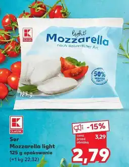 Kaufland Ser Mozzarella light K-Classic oferta