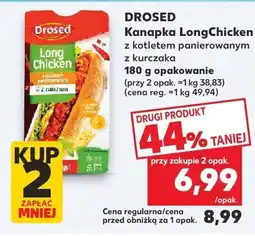 Kaufland Kanapka LongChicken z kotletem panierowanym z kurczaka Drosed oferta