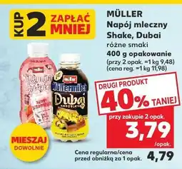 Kaufland Napój mleczny Müller Shake Dubai oferta